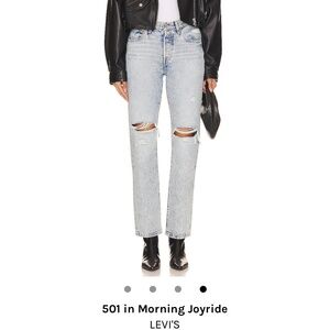 Levi’s 501 ripped straight jeans - morning joyride